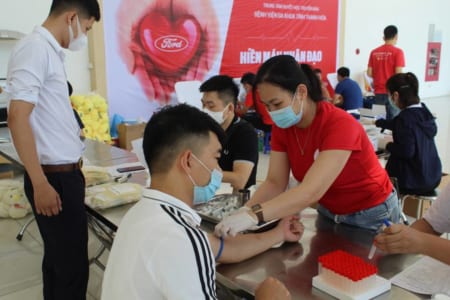 Thanh Hóa Ford trong ngày hội hiến máu “GIỌT HỒNG YÊU THƯƠNG”