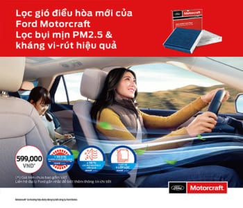 LỌC GIÓ ĐIỀU HÒA MỚI CỦA FORD MOTORCRAFT