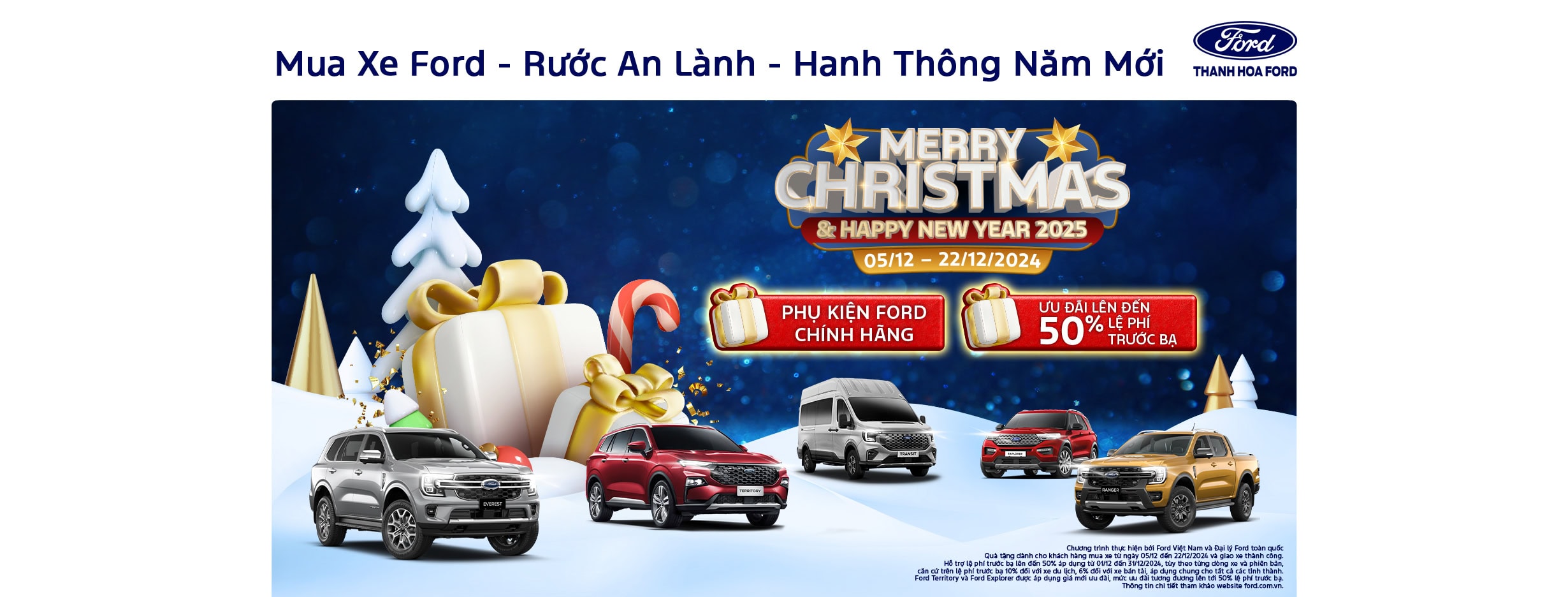 MUA XE FORD – RƯỚC AN LÀNH – HANH THÔNG NĂM MỚI